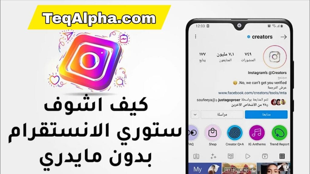 كيف اشوف ستوري الانستقرام بدون مايدري – الدليل الكامل 2025